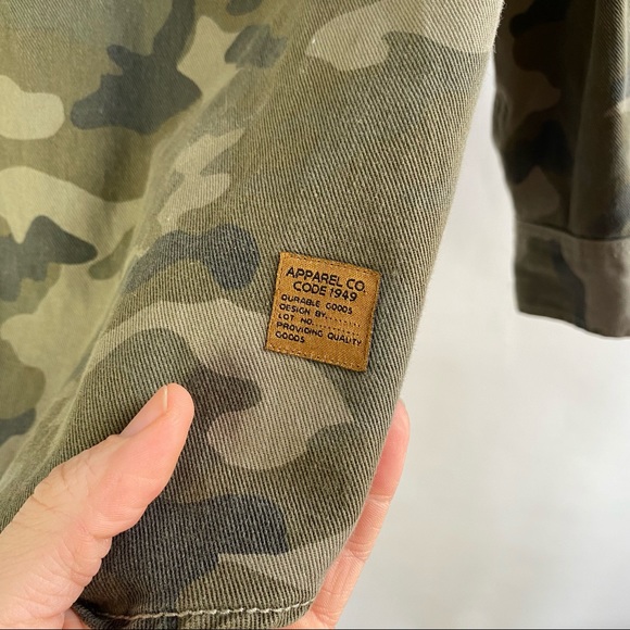 Zara Lightweight Camo Military Jacket 13-14 - Picture 3 of 9